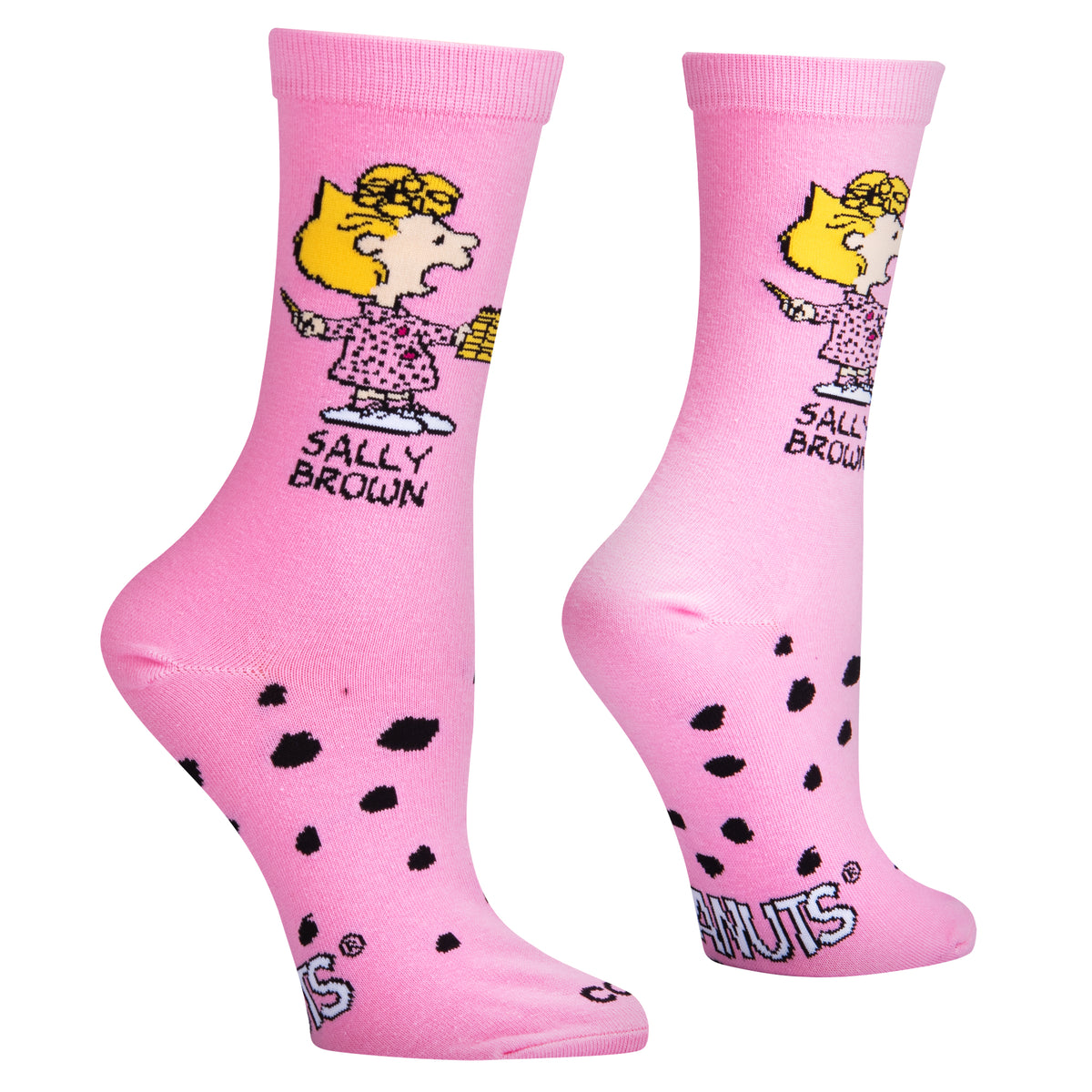 Cool Socks Sally Brown Peanuts Cartoon Retro Crew Socks, Size Medium