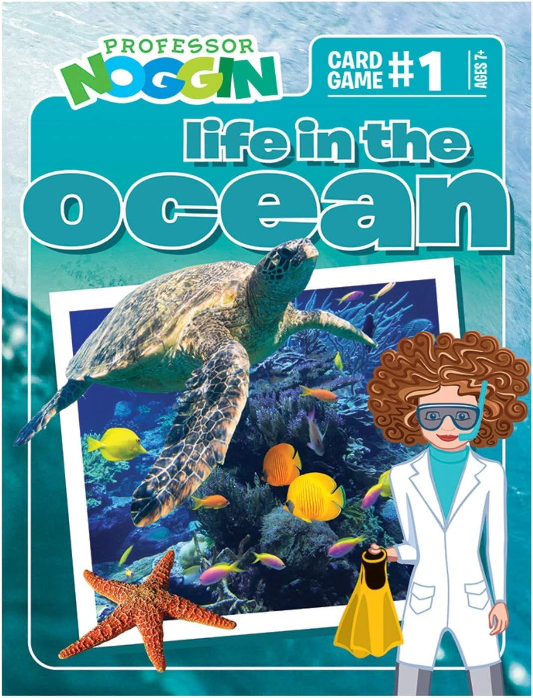 Professor Noggin: Life in the Ocean Educational Card Game For 2 or more Players Ages 7 and up