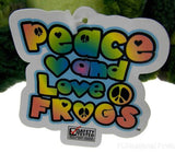 Peace and Love Frog Camo Is My Favorite Color Hanging Plush Embroidered Green - FUNsational Finds - 4