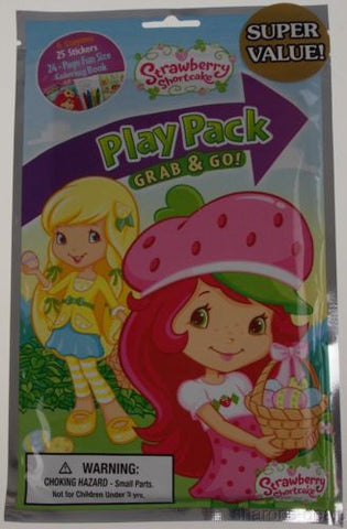 Strawberry Shortcake Coloring Book Super Set -- 3 Coloring Books, Over 30  Stickers Party Supplies Pack