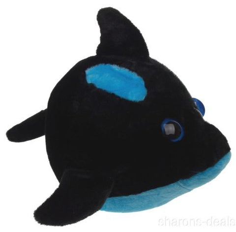 Sea World Orca Killer Whale 9" Bubble Zoo Plush Toy Blue Black Stuffed Animal - FUNsational Finds - 1