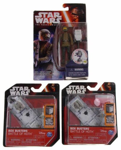 Star Wars The Force Awakens Resistance Trooper Box Busters Battle of Hoth Lot 3