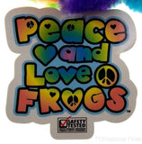 Peace and Love Frog Boys Play Girls Win Hanging Soft Plush Embroidered - FUNsational Finds - 4
