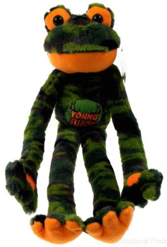 Peace and Love Frog Young Buck Green Camo Soft Plush Hanging Embroidered - FUNsational Finds