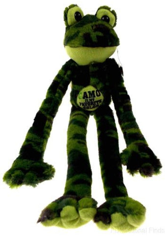 Peace and Love Frog Camo Is My Favorite Color Hanging Plush Embroidered Green - FUNsational Finds - 1