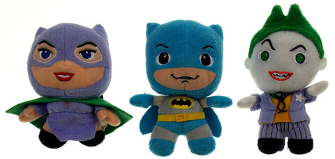 Lot 3 Batman Joker Catwoman DC Comics Originals Little Mates Stuffed Plush Toy - FUNsational Finds - 1