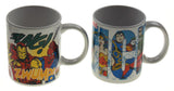 Zak! Marvel Avengers DC Comics Justice League Coffee Mugs Set 2 White Mug 12 oz