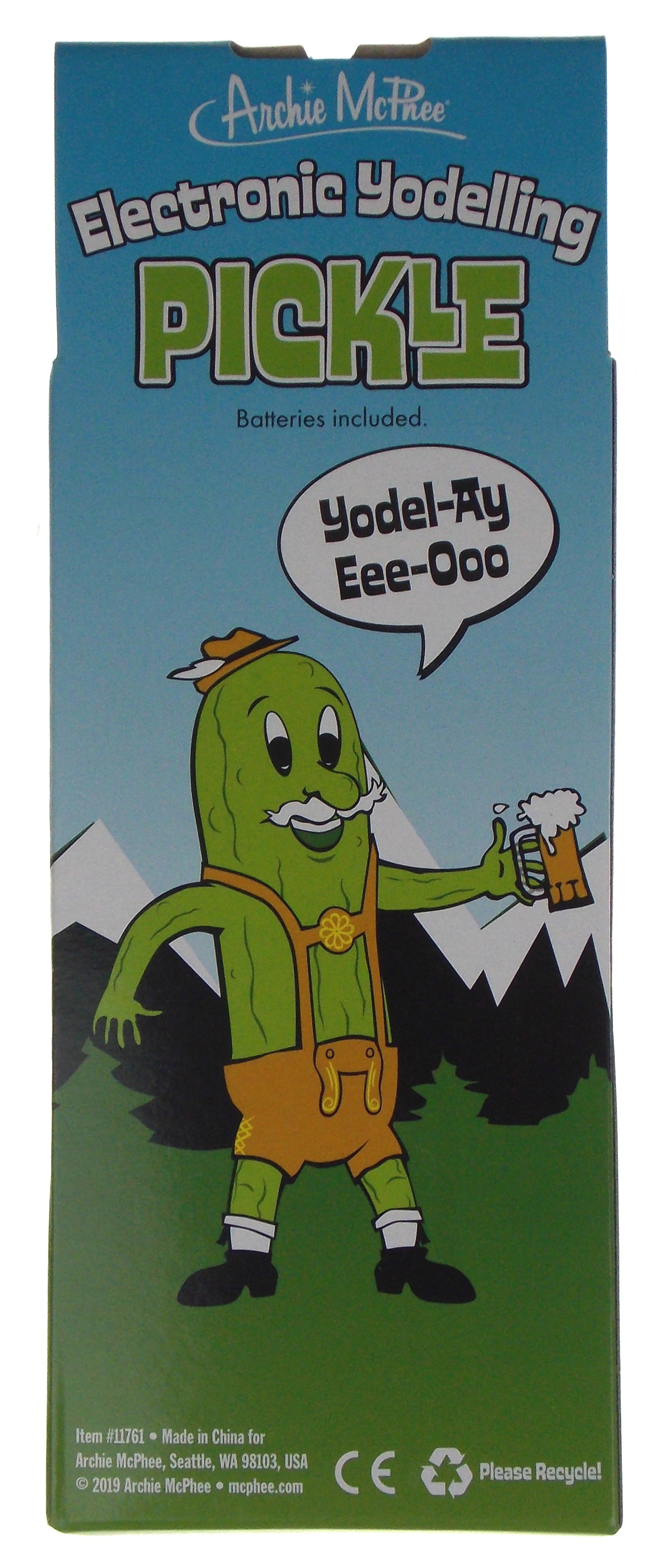 Accoutrements Electronic Yodelling Pickle Novelty Fun Gag Gift Sounds Song