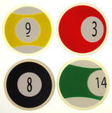 Lot 2 Billiards Pool Drink Coaster Set 4 Supreme Dishwasher Safe Balls 3 8 9 14 - FUNsational Finds - 1