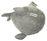 Your Zone Plush Great White Shark Coin Bank Piggy Stopper Gray 14" Jumbo Animal