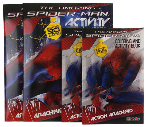 The Amazing SpiderMan Activity Coloring Book Lot 4 Marvel Action