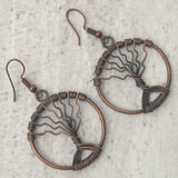 Anju Banjara Collection Earrings Tree of Life Artisan Handcrafted Bohemian Knot