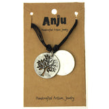 Anju Tree of Life Pewter Necklace Artisan Handcrafted Cut Out Medallion Charm