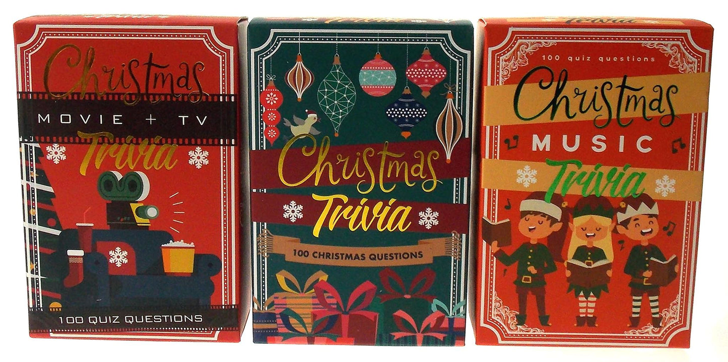 Christmas Trivia Lot 3 Movie TV Music General Holiday Family Party Friends Gift