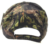 Mossy Oak Camo Baseball Cap Hat Black Oval Logo Adjustable Camouflage Trucker