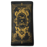 Book of Spells Wallet Black Gold Zip Up Halloween Gothic Steampunk Witch Gift