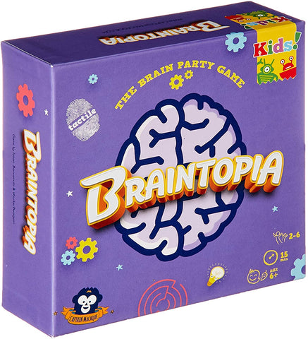 Braintopia Kids The Brain Party Card Game Educational Mental Focus Family Puzzle