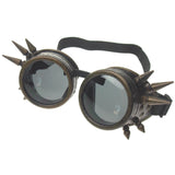 Steampunk Goggles Bronze Finish Spikes Goth Cyber Costume New Years Eve NYE Gift