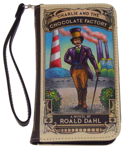 Charlie & The Chocolate Factory Color Wallet Zip Up Wristlet Gift Purse Book