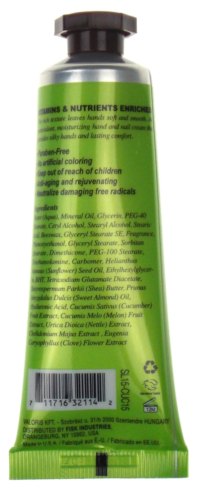 Difeel Cucumber Melon Vitamin E Hand & Nail Cream Lot 6 Neutralize Free Radicals
