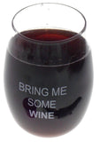 GoVino Bring Me Some Wine Lot 4 Acrylic Wine Glasses 16 oz Flexible Shatterproof