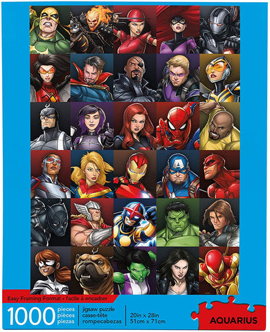 Marvel Puzzle Superheroes 1000 Piece Jigsaw Puzzle - Officially Licensed