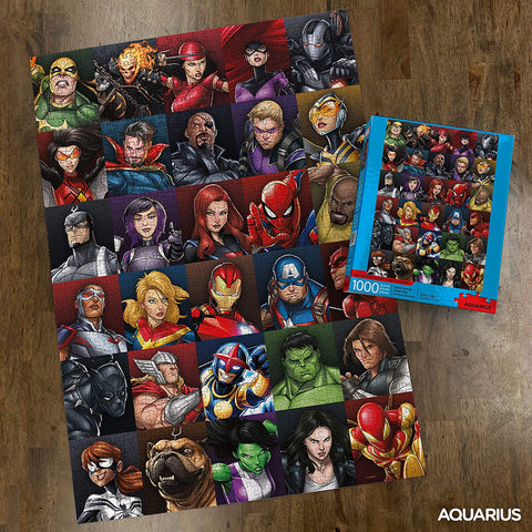 Marvel Puzzle Superheroes 1000 Piece Jigsaw Puzzle - Officially Licens –  FUNsational Finds