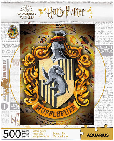 Harry Potter Hufflepuff Crest 500 pc Jigsaw Puzzle - Officially Licensed