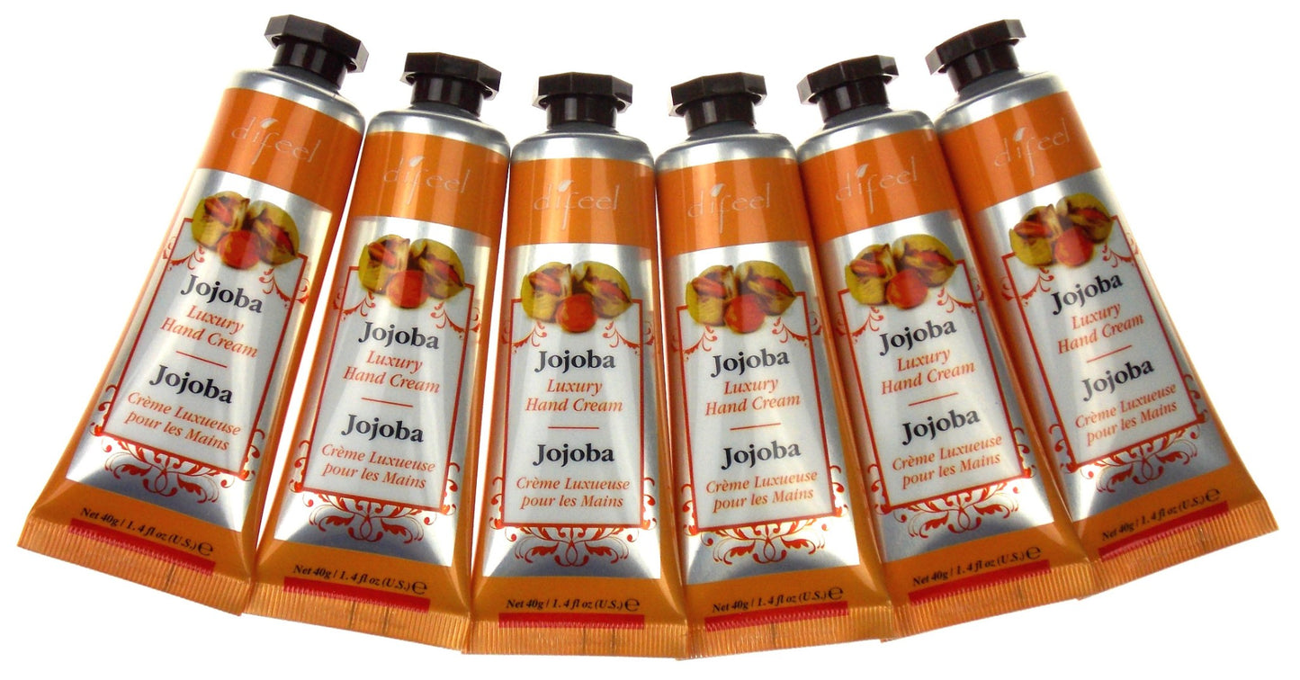 Difeel Jojoba Luxury Hand & Nail Cream Lot 6 Nutrient Enriched Rejuvenating USA