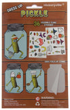 Hickoryville Dress Up Pickle 36 Reusable Cling Stickers Easy Fold Up Stand Gift