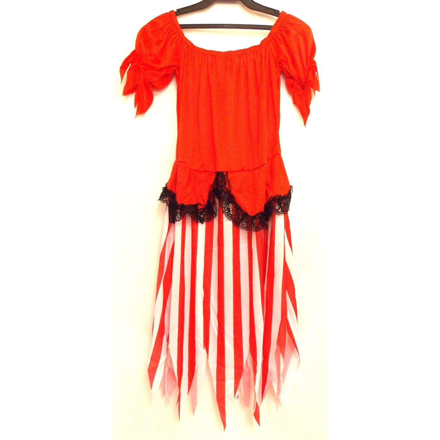 Pretty Pirate Halloween Costume One Size Junior XS-M Dress Adult Vest Head Scarf