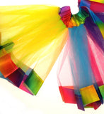 Rainbow Tutu Skirt Mesh Infant Toddler Girls Dress Up Costume Dance Ballet Tulle