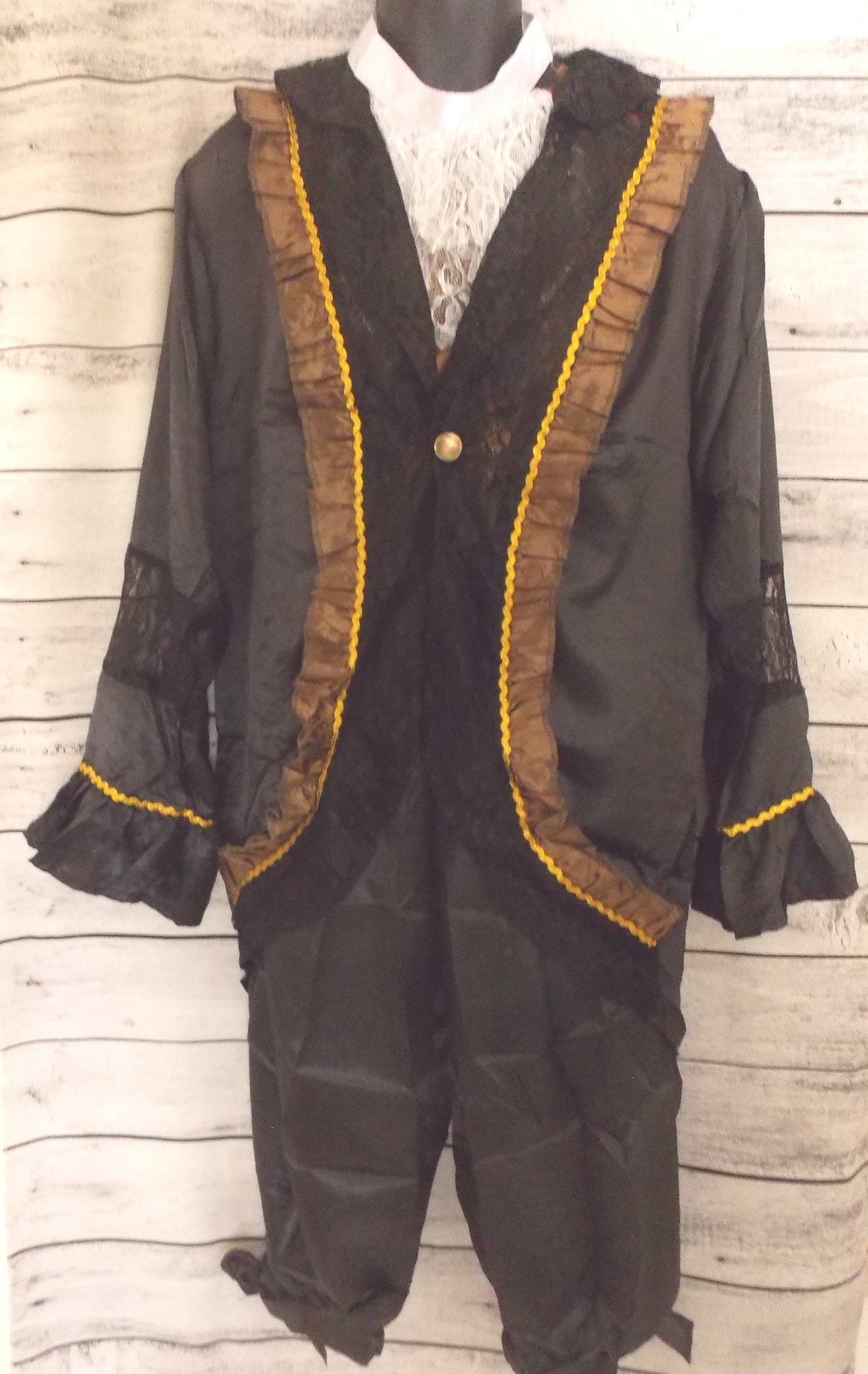 Medieval Renaissance Man Costume Party Cosplay Halloween Steampunk Adult Jacket