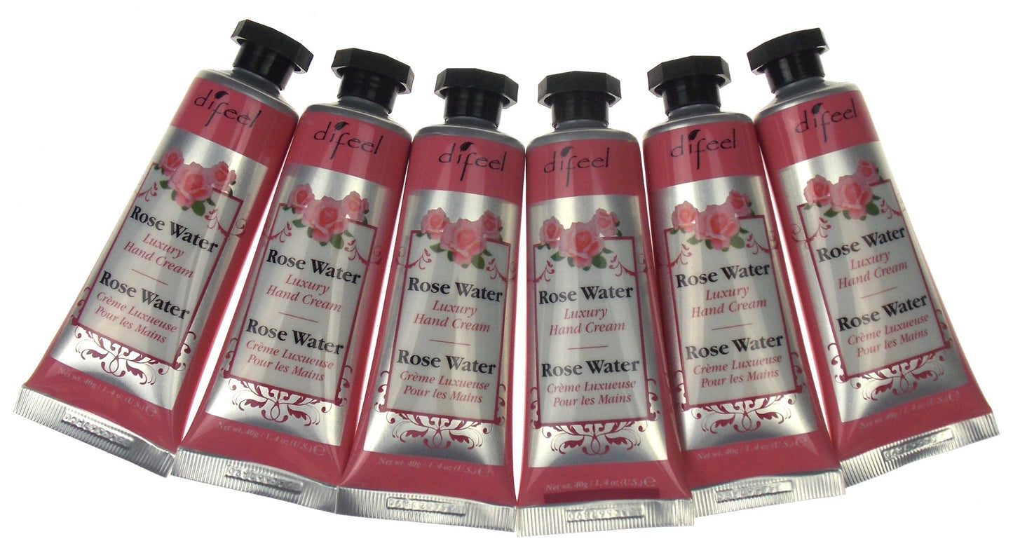 Difeel Rose Water Luxury Hand Nail Cream Lot 6 No Artificial Colors Anti Aging