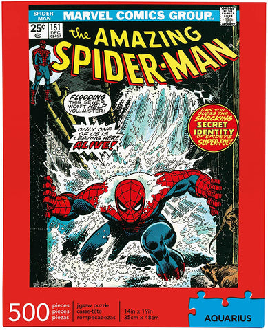 Spider-Man Cover 500 pc Jigsaw Puzzle - Officially Licensed