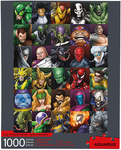 Marvel Puzzle Supervillains 1000 Piece Jigsaw Puzzle - Officially Licensed