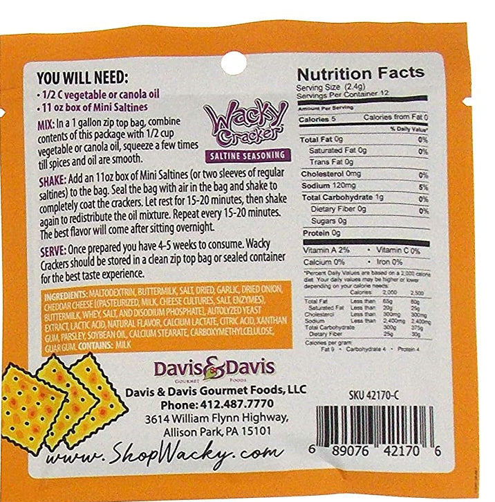 Cheesy Garlic Wacky Cracker Seasoning