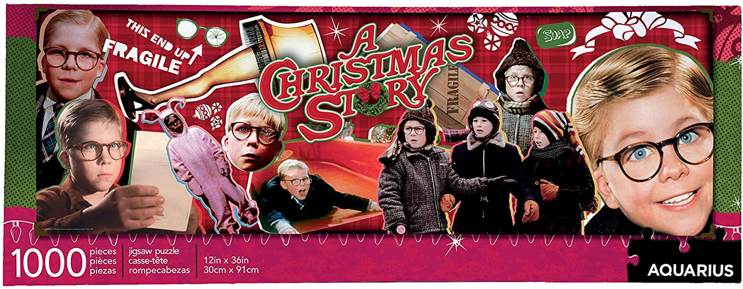 A Christmas Story Puzzle Slim 1000 Piece Jigsaw Puzzle - Officially Licensed