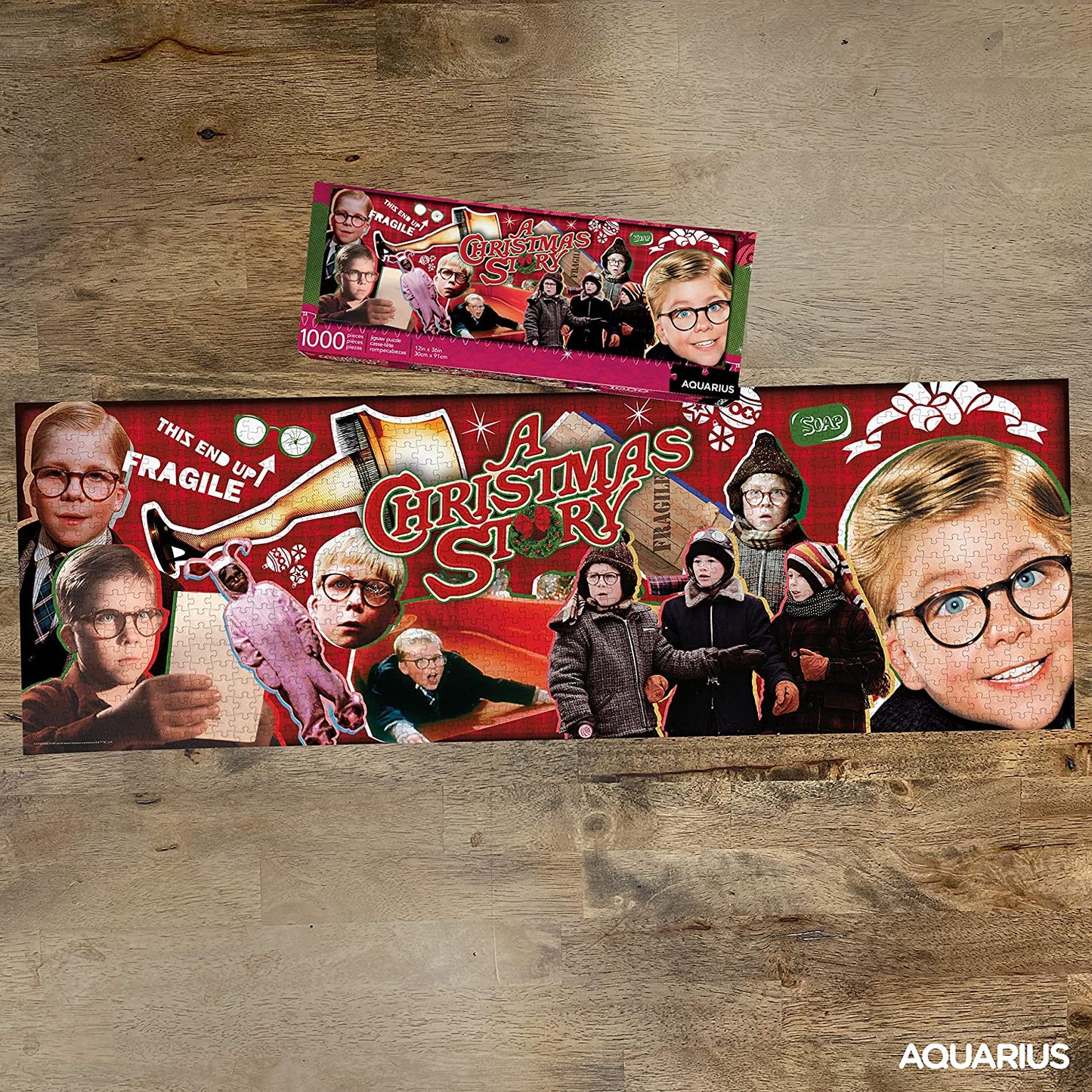 A Christmas Story Puzzle Slim 1000 Piece Jigsaw Puzzle - Officially Licensed